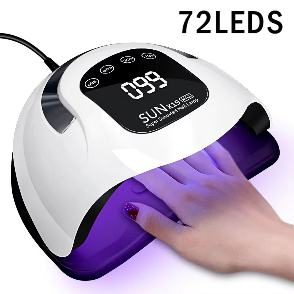 X19 MAX UV Professional 72 LED Nail Drying Lamp