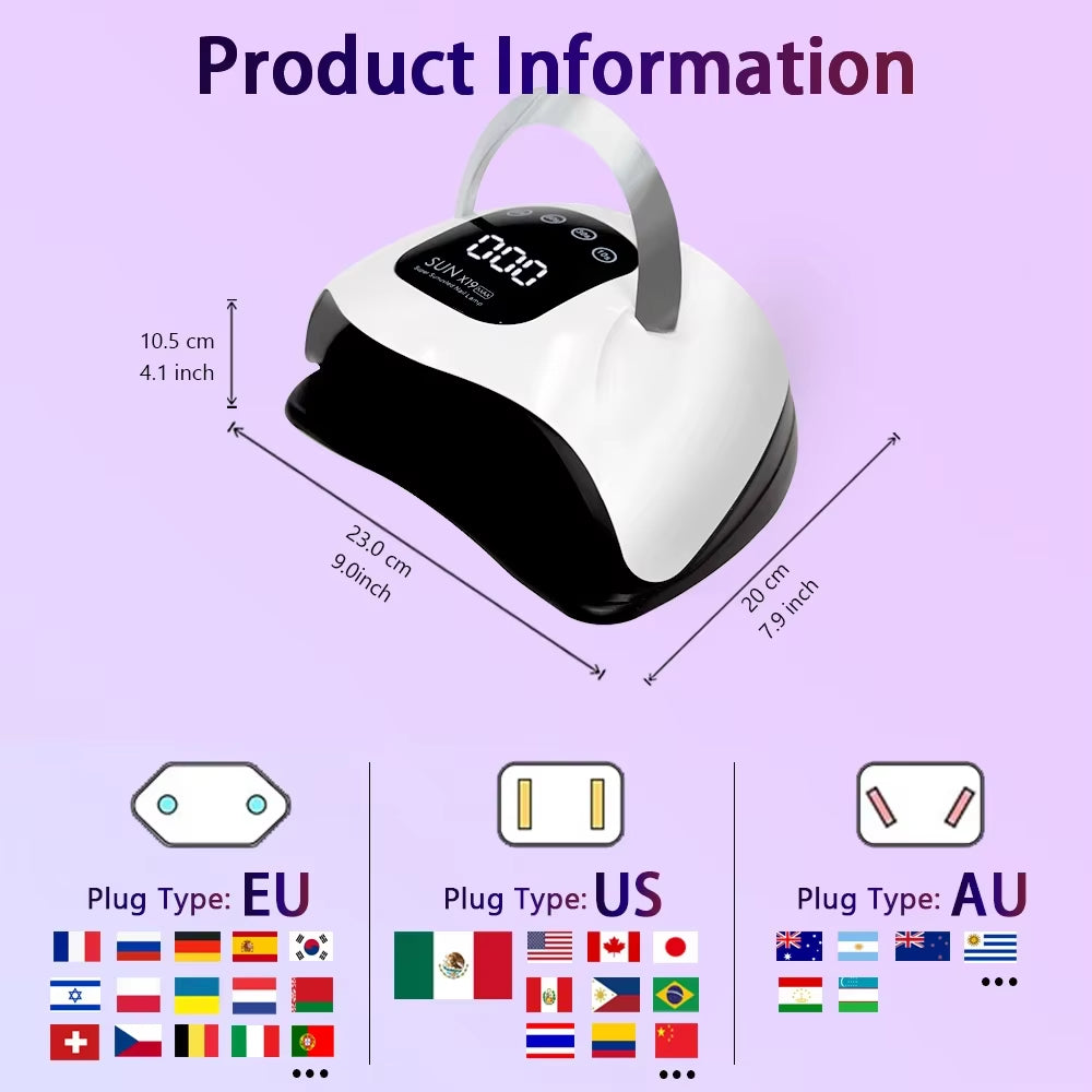 X19 MAX UV Professional 72 LED Nail Drying Lamp