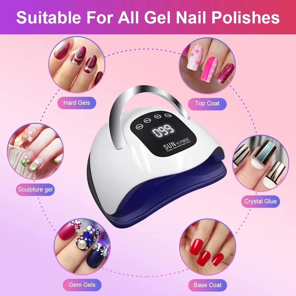 X19 MAX UV Professional 72 LED Nail Drying Lamp